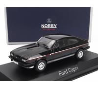 MODELLINO AUTO STATICO DIECAST FORD CAPRI MKIII COUPE 1980 NERO SCALA 1/43
