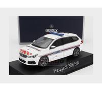 1:43 NOREV Peugeot 308 Gt Sw Station Wagon Douanes 2020 White NV473941
