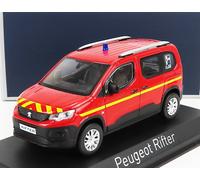 MODELLINO AUTO STATICO NOREV PEUGEOT RIFTER 2019 POMPIERI MODELLISMO SCALA 1:43