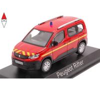 MODELLINO AUTO STATICO NOREV PEUGEOT RIFTER 2019 POMPIERI MODELLISMO SCALA 1:43