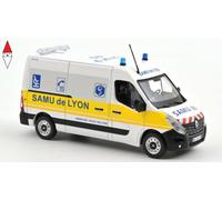 Norev Modellino Renault Master Ambulanza Samu di Lione 2014 Scala 1:43