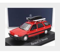 MODELLINO AUTO STATICO NOREV RENAULT 21 NEVADA 1989 ROSSO MODELLISMO SCALA 1:43