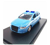 1 43 Per Audi A4 Auto Della Polizia Blu Modello Statico Lega Veicoli Simulazione Display Collezione Per Adulti Veicolo Da Collezione