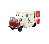 1:43 Per Camion Della Catena Del Freddo In Lega Modello Di Auto Veicolo Di Trasporto Multicolore Esposizione Interna(White B)