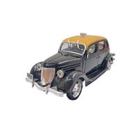 1:43 Per Ford V8 4 Porte Montevideo 1950 Taxi Modello Di Auto In Lega Nera Ornamenti Da Parete Per Esposizione Domestica Decorativi Da Collezione