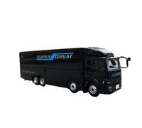 1:43 Per Il Camion Portacontainer Mitsubishi FUSO Simulazione Modello Di Auto In Lega Collezione Display Decorazione Macchinine Mini Auto(Black)