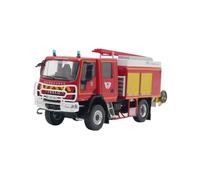 1:43 Per Iveco 180 E28 Magirus Camion dei pompieri Modello di auto in lega pressofusa da tavolo decorativo Decorazione da scrivania