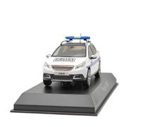1/43 Per P~ot 2008 2013 Polizia Municipale Bianco Diecast Model Toys Cars Collection Auto Hobby Regalo Giocattoli Metal Vehicles non RC