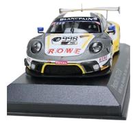 1:43 Per Porsche 911 GT3 R 991.2 Modello Di Auto In Lega Giocattolo Auto Ornamento Regalo Hobby Collezione Giocattoli Metal Vehicles non RC(Blu)