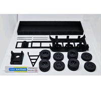 # 1/43 RIMORCHIO a 4 ASSI IN KIT (tipo 8m) by BATTAX x IXO/deagostini #