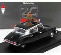 1/43 RIO CITROEN DS19 CABRIOLET WITH GENERAL DE GAULLE AND DRIVER FIG.1960 BLACK
