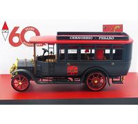 1/43 RIO FIAT 18BL AUTOBUS 1922-60th ANNIVERASARY RIO-MODELS 1962-2022 BLACK RED