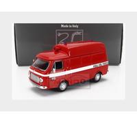 1:43 RIO Fiat 238 Tetto Alto Ambulanza Vigili Del Fuoco 1970 Red RIO4700