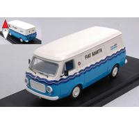MODELLINO FURGONE STATICO DIECAST FIAT 238 VAN ABARTH RIVER TEAM 1972 SCALA 1/43