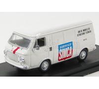 Rio Beauty Modellino statico Fiat 238 Furgone Simca Service 1970 Diecast Scala 1/43 Bianco