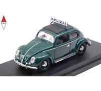MODELLINO AUTO STATICO DIECAST VOLKSWAGEN BEETLE MAGGIOLINO POLIZEI 1953 1/43