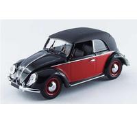 1:43 Rio Volkswagen CabKarmann 1949 Nero/Rosso Black/Red RIO4420 Modellino