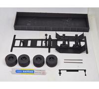 # 1/43 SEMIRIMORCHIO CASSONE a 2 ASSI IN KIT (7m) by BATTAX x IXO/deagostini #
