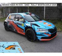 1/43 Skoda Fabia R5 Evo Rally Montecarlo 2020 GINO Kit
