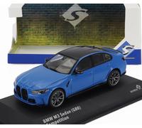 MODELLINO AUTO STATICO SOLIDO BMW 3-SERIES M3 G80 2023 BLU SCALA 1:43