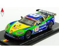1/43 SPARK CHEVROLET CORVETTE C6.R Z06 TEAM SANGARI BRAZIL N 8 24h SPA 2009