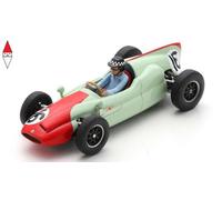 1:43 SPARK Cooper F1 T51 #16 Monaco Gp 1960 C.Bristow Light Green Red S8046