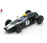 1:43 SPARK Cooper F1 T55 #7 Holland Gp 1962 T.Maggs Green White S8071