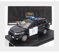 1:43 VITESSE Mitsubishi Outlander Macau Police 2010 Black White VE29393