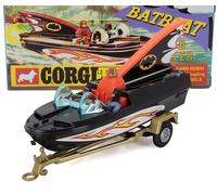 1/46 CORGI - BATMAN - BATBOAT + TRAILER WITH BATMAN AND ROBIN CD54321062