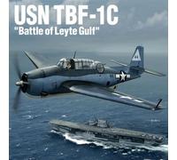 Academy 12340 1/48 US Navy TBF-1C Avenger Battaglia di Leyte Modello in plastica