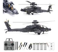 1/48 C170 RC ERA AH-64D Apache RC Elicottero RC (pilota disegnato a mano) 2,4 GHz a 6 canali Flybarless con posizionamento ottico del flusso, mantenimento dell'altezza TOF, volo indietro con un