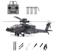 1/48 C170 RC ERA AH-64D Apache RC Elicottero RC (pilota disegnato a mano) 2,4 GHz a 6 canali Flybarless con posizionamento ottico del flusso, mantenimento dell'altezza TOF, volo indietro con un