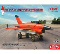 ICM 1/48 BQM-34A (Q-2C) FIREBEE WITH TRAILER (1 AIRPLANE AND TRAILER)