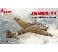 ICM Kit di modellismo in plastica Ju 88A-11 Bombardiere tedesco II Guerra Mondiale 1:48