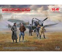 1:48 ICM KIT Wwii Luftwaffe Airfield Messerschmitt Bf 109F-4 Hs 126 ICMDS4801