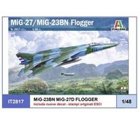 1:48 ITALERI Mig-23Bn Mig-27D Flogger Airplane Kit IT2817