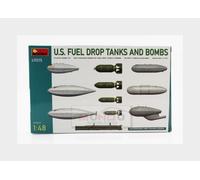 1:48 MINIART Accessories Military U.S. Fuel Drop Tanks And Bomb Kit MA49015