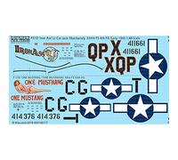 1/48 P-51D Mustang 44 - 11661 QP - X 'Iron Ass' 44 - 14376 CG X 'One Mustang/One musthang' Decal