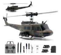1/48 RC ERA C032 UH-1 Huey 6 canali Aileronless RC elicottero, posizionamento del flusso ottico, doppia potenza brushless, dipinto a mano modello in scala edizione limitata (1 batteria)