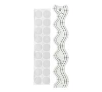 1/4in Acrilico Quilting Modelli Righello Doppio Lato Curvo Modelli Per Cucire Patchwork Trapunta Righello Trapunta Per Il Progetto Di Cucire