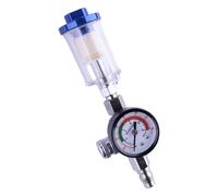 1/4in Car Spray Paint Air Pressure Regulator Gauge Oil Water Separator Filter