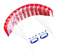 1 4m Flying Line Wing Kite Stunt Power Soft Giant Sports Beach con due maniglie Lines Facile da lanciare Volare in brezza Divertimento