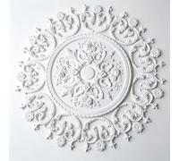 1.4m Rosone Lampadario Soffitto Bianco Polistirolo Decorativo