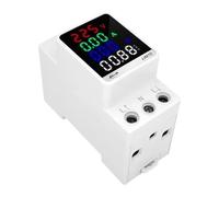 1~4PCS 110V 220V 100A Corrente KWH Misuratore di monitoraggio dell'energia elettrica VOLT AMP Voltmetro Amperometro Wattmetro Din Rail(Style A 3pcs)
