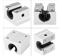 1/4Pcs 12-20mm SBR 12-20UU alluminio aperto lineare movimento cuscinetto blocco scorrevole per parte CNC