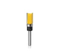 1/4pcs 6mm/6.35mm Shank Flush Trim Bit Lama Modello Modello Bit Cuscinetto 1/2 "Dritto Fresa for La Lavorazione Del Legno Dia 12.7mm(6X12.7X38mm)