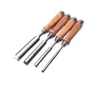 1/4pcs Set Di Scalpelli Semicircolari for La Lavorazione Del Legno Acciaio Al Cromo Vanadio Carpentiere for Intaglio for Sgorbia(All Size(4pcs))