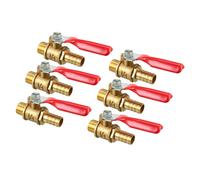 1/4PT filettato maschiox10mm ottone portagomma Mini valvola sfera maniglia 6pz