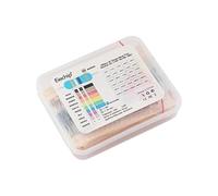 1/4W resistors 0.25W 1% 30 values Metal Film Resistor Kit 10R-1M DIY colored ring Resistor Pack BIANMTSW
