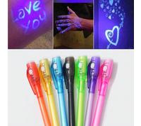 1/5/10/20/30 pezzi Penna a sfera magica con luce invisibile a colori casuali, penna per messaggi segreti, regalo di Natale, riempimento scatola regalo, regalo di compleanno 5 pezzi casuali,1 pezzo cas